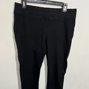 LOFT Black Seamed Leggings - Ponte large